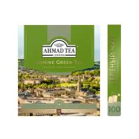 Чай зеленый Ahmad Tea Jasmine в пакетиках, 100 пак