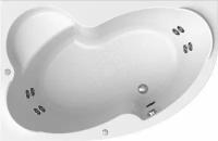 Акриловая ванна Радомир Ирма 169х110 левосторонняя с системой гидромассажа 