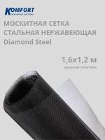 Москитная сетка Стальная полотно черное 1,6*1,2 м