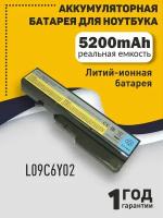 Аккумуляторная батарея для ноутбука Lenovo IdeaPad G565 (L09C6Y02) 5200mAh OEM черная