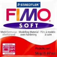 Полимерная глина Fimo Soft 8020-24 индийский красный (Indian red) 56 г, цена за 1 шт