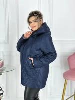 Куртка женская демисезон легкая болонь 1024-Apyy-dior-dark/blue-52