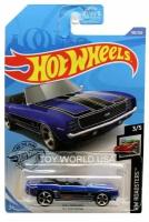 Машинка детская Hot Wheels коллекционная 69 CAMARO синий