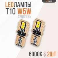 LED лампы светодиодные в габариты W5W T10 CANBUS 4SMD