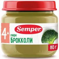 Semper - пюре брокколи, 4 мес., 80 гр