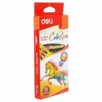 Пастель масляная Deli ColoRun 12цв, EC20200