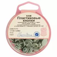 Кнопки пластиковые, 12,4 мм, цвет серый 20 (T5) серый 12,4 мм HEMLINE 443. GREY