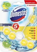 Domestos блок для унитаза Power 5 Свежесть лайма, 0.055 кг