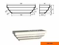 Капитель к фасадной пилястре из пенополистирола с покрытием LEPNINAPLAST-FASAD (Лепнинапласт-фасад)ПЛВ-150/1