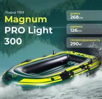 Лодка пвх надувная для рыбалки двухместная Magnum PRO Light 300