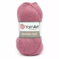 Пряжа для вязания YarnArt 'Angora Star' 100гр 500м (20% тонкая шерсть, 80% акрил) (3017 старая роза), 5 мотков