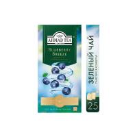 Чай зеленый Ahmad tea Blueberry breeze в пакетиках, 25 пак