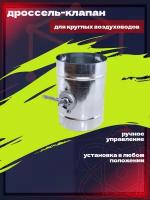 Дроссель-клапан для круглых воздуховодов (воздушный клапан) D100 Вент-Лидер