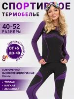 Комплект термобелья Urban Style, размер XL, черный, фиолетовый