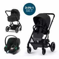 Cybex Balios S LUX travel system 3-в-1 с Aton B2 i-size (Moon Black 2023 | Volcano Black)