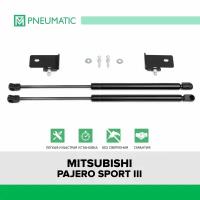 Газовые упоры капота Pneumatic для Mitsubishi Pajero Sport III 2016-2021, 2 шт, KU-MI-PJSP-03