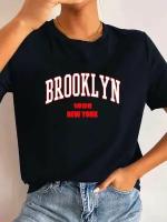 Футболка женская oversized / Brooklyn