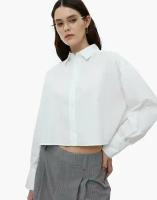 Белая укороченная блузка Loose, размер XXS (36-38)
