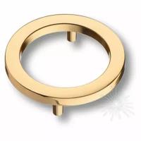 Ручка - кольцо мебельная, глянцевое золото, 64 мм
