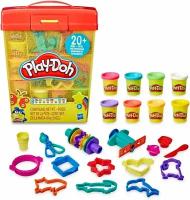 Набор для лепки Play-Doh с инструментами - 20шт, местом хранения, 8 нетоксичных цветов