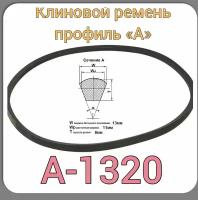 Клиновой ремень для садовой техники (профиль А-1320) м/б нева, Снегоуборщик СМ-0,6-1шт