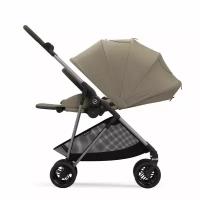 Cybex Детская коляска Melio 3 (edition 2023), рама Bronze/текстиль Beige с дождевиком