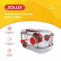 Zolux Клетка для грызунов RODY 3 MINI, 330*210*180мм, цвет рубиново-красный