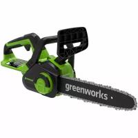 Аккумуляторная пила Greenworks G24CS25K4, 24V, 25см, c АКБ 4Ач и ЗУ 2007707UB