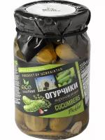 Огурцы маринованные (Узбекистан), 680г ECOFOOD