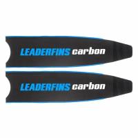 Лопасти Leaderfins Pure Carbon синяя отбортовка, угол 20 градусов, длина 80 см (medium)