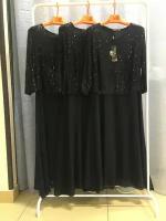 Платье Roza, размер 56, черный