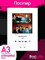 Постер Spotify One Direction картины интерьерные
