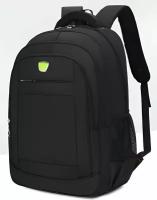 Рюкзак мужской SPORT, рюкзак городской с отелением для ноутбука, черный (green)