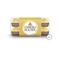 Конфеты в коробке FERRERO ROCHER (Ферреро Роше) молочный шоколад и лесной орех 200 г пластиковая коробка