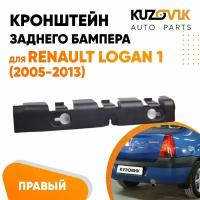 Кронштейн заднего бампера правый боковой Renault Logan 1 (2005-2013)