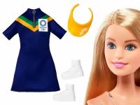 Одежда для кукол куклы Barbie серия Tokyo Olympics синее платье