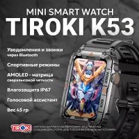 Смарт часы мужские спортивные Tiroki K53 с BT звонком, мониторингом пульса, давления, с измерением уровня кислорода в крови