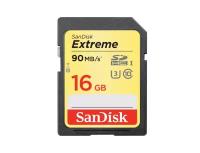 Карта памяти SDHC 16GB SanDisk Class10 Extreme UHS-I U3 (90 Mb/s)