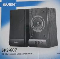 Фронтальные колонки SVEN SPS-607, 2 колонкишт, черный