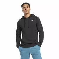 Толстовка Reebok для мужчин, Размер:M, Цвет:черный, Модель:REEBOK IDENTITY SMALL LOGO FT HOODIE