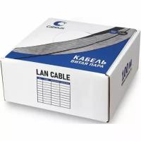 Кабель витая пара UTP (U/UTP) Cabeus UTP-4P-Cat.5e-SOLID-LSLTx-GY-100 кат. 5e, 4 пары (24 AWG), одножильный, нг(А)-LSLTx, серый (100 м)