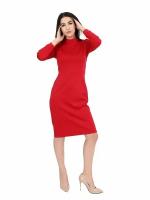 Платье со стойкой и манжетами, LUCKY DAY, ЛДМ005/3, красный, размер, 42