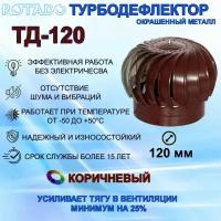 Турбодефлектор ТД-120 ROTADO, окрашенный металл коричневый