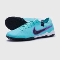 Шиповки NIKE Tiempo Legend 10 Pro TF, размер 10 US, голубой