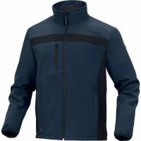 Куртка мужская демисезонная SOFTSHELL LULEA2 из полиэстера и эластана, синяя