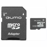 Карта памяти Micro SecureDigital 32Gb Qumo UHS-I 3.0 ( QM32GMICSDHC10 ) адаптер SD