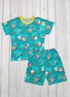 Пижама для мальчика Светлячок-С р-р. 104-110 Ярко-голубой