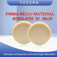 стоматологический циркониевый блок Yucera PMMA Monolayer B1 98х20