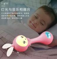 Интерактивная музыкальная игрушка Умный зайка для детей/розовый/