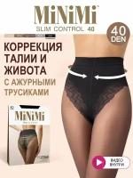 Колготки MiNiMi Slim Control, 40 den, размер 2, черный